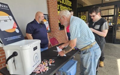 Giveaway Outreach at the Flea Market
